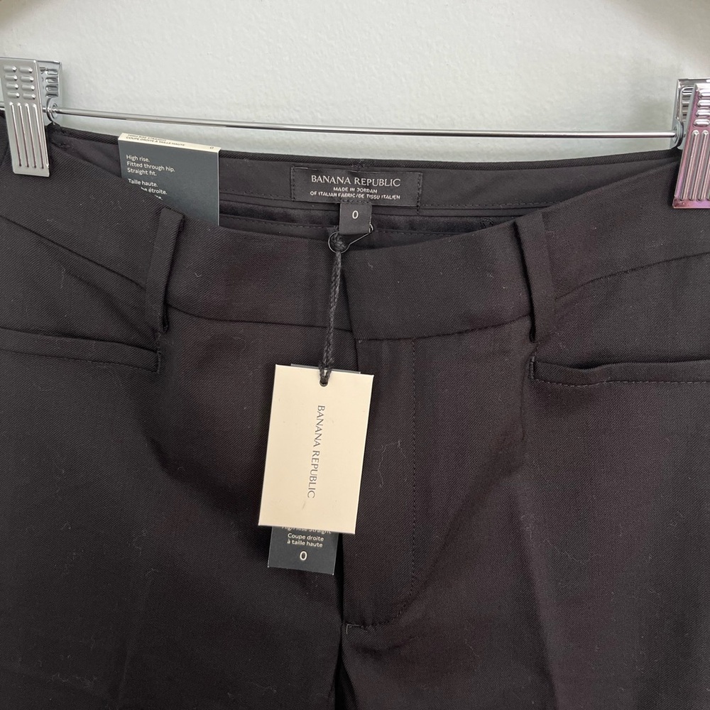 Tailored High-Waist Wide-Leg Pants - Black - Picture 10 of 16